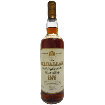 Macallan 1978 aged 18 years Whisky