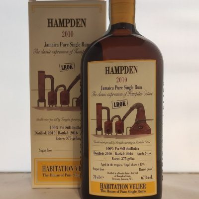 Hampden 2010 LROK Jamaica Pure Single Rum Habitation Velier