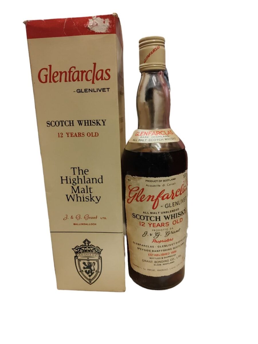 Glenfarclas Glenlivet Scotch Whisky 12 Years Old 0.75L (Low Level)