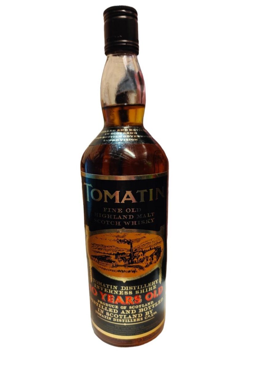 Tomatin Fine Scotch Whisky 10 Years Old 0.75L Imported By Bocchino & C SPA Vintage (No Box)