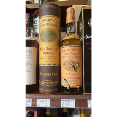 Glenmorangie Single Malt Scotch Whisky 10 Years Old Vintage Damaged label
